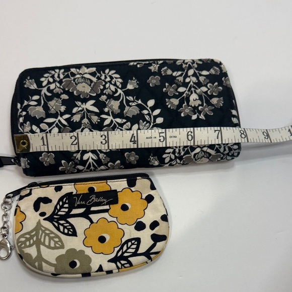 Vera Bradley Black and Yellow Floral Wallet Set - Picture 6 of 7